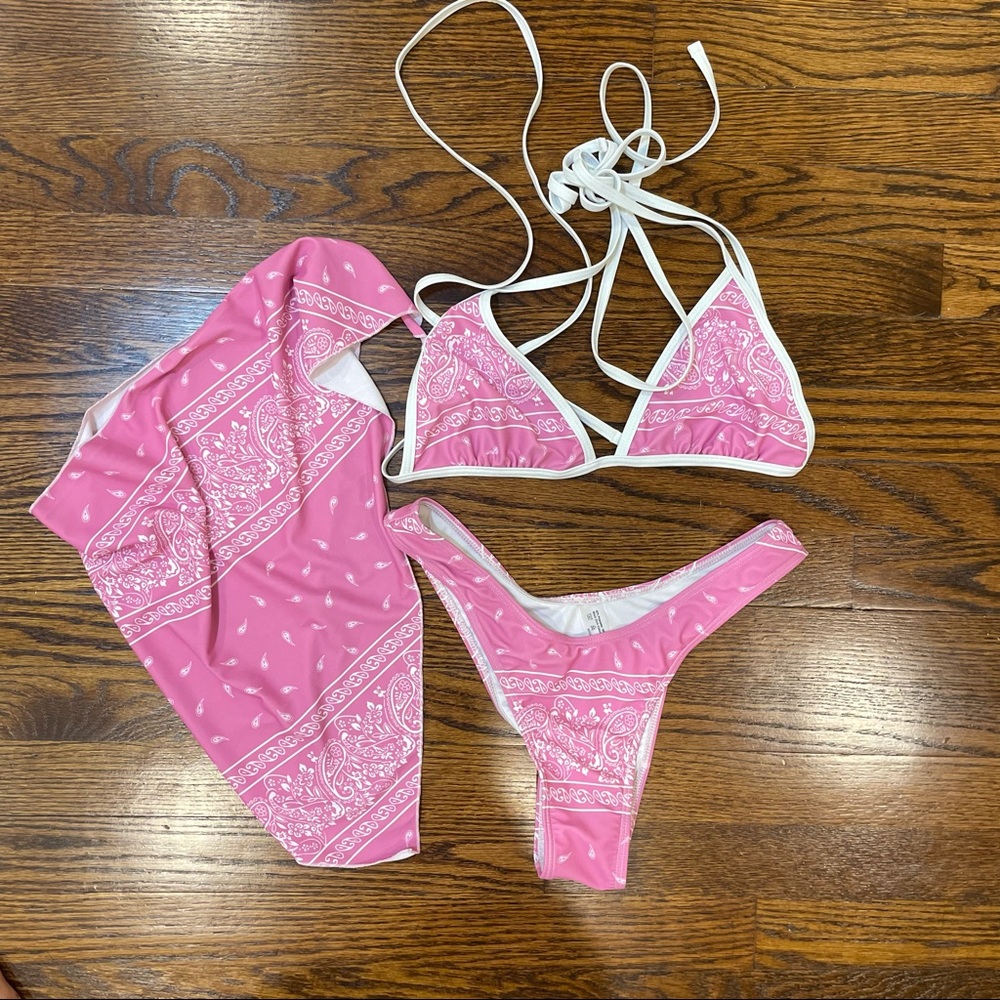 Bikini cover up 3 piece set